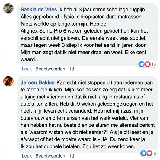 Hexro Pro™ Lumbaalkussen bij Ischias