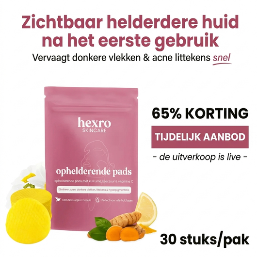 Brightening Pads met Kurkuma & Kojiczuur