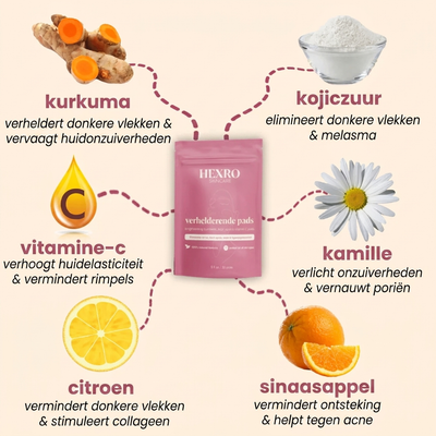 Brightening Pads met Kurkuma & Kojiczuur