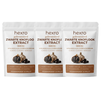 3X Gefermenteerd Zwarte-Knoflookextract